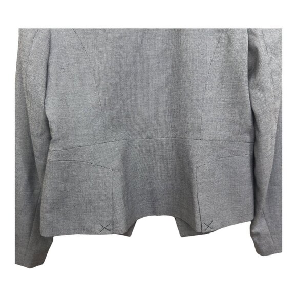 WORTHINGTON Women SZ 14 Gray One Button Front Career Suit Jacket Business Casua - Picture 12 of 13